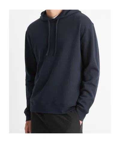 Vince Cotton-blend Hoodie In Black