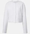 Vince Collarless Jacket Optic White In White