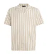 Vince Jacquard Stripe Button Down Terrapin Combo In Neutral