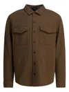 Vince Cotton Overshirt Jacket Jackets Brown In Brown