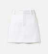Vince Tailored Stretch Cotton Skort In White