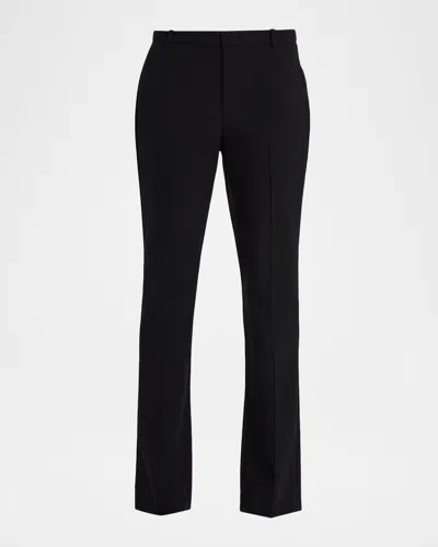 Vince Cotton-blend Slim Cigarette Pants In Black