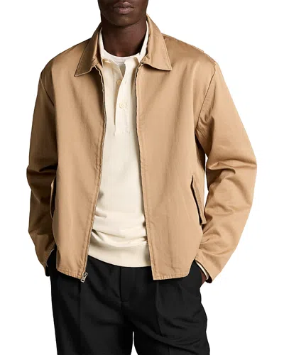 Vince Cotton Brushed Twill Field Jacket In Nude