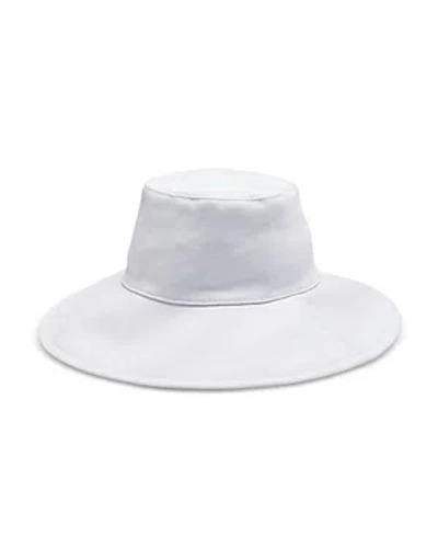 Vince Cotton Bucket Sun Hat In White