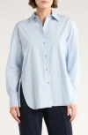Vince Cotton Button-up Shirt In Blue