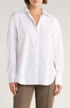 Vince Cotton Button-up Shirt In White