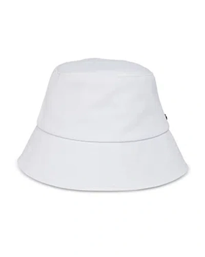 Vince Cotton Canvas Bucket Hat In White