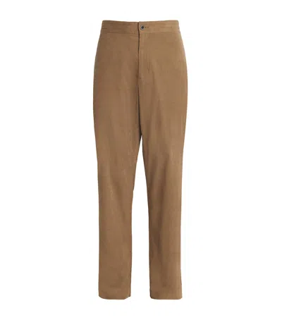 Vince Cotton Corduroy Louie Trousers In Brown