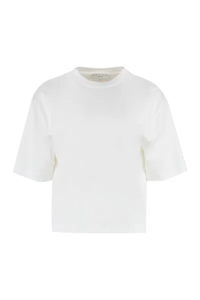 Vince Cotton Crew-neck T-shirt In Owt Optic White
