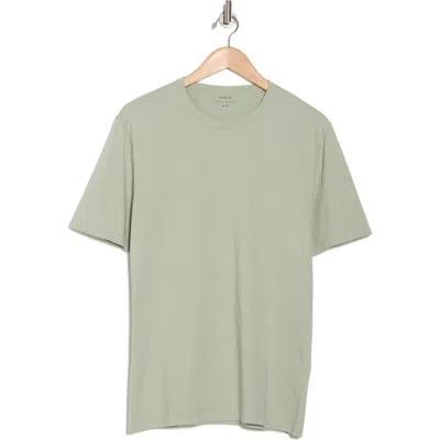 Vince Cotton Crewneck T-shirt In Dried Cactus