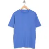 Vince Cotton Crewneck T-shirt In Blue