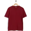 Vince Cotton Crewneck T-shirt In Red