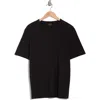 Vince Cotton Crewneck T-shirt In Washed Black