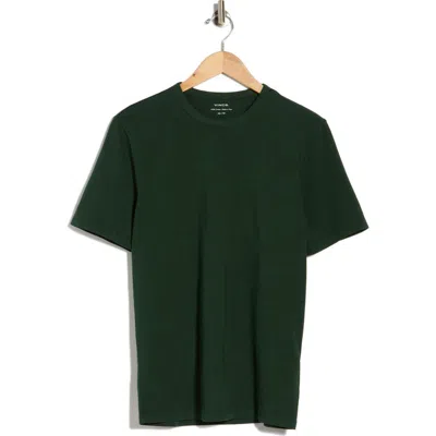 Vince Cotton Crewneck T-shirt In Green