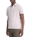 Vince Cotton Knit Polo Shirt In White