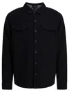 Vince Cotton Overshirt Jacket Jackets Blue In Black