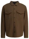 Vince Cotton Overshirt Jacket Jackets Brown In Brown