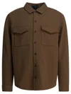 Vince Cotton Overshirt Jacket Jackets Brown In Brown