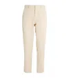 Vince Cotton Owen Straight Trousers In White