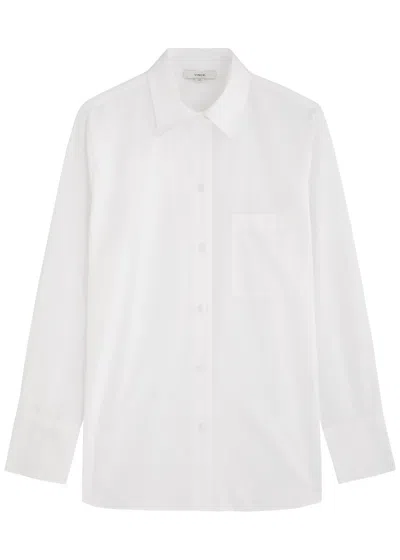 Vince Cotton-poplin Shirt In White