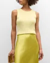 Vince Ribbed Shell In Citrines