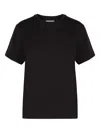 Vince T-shirt With Round Neck And Short Sleeves In Black