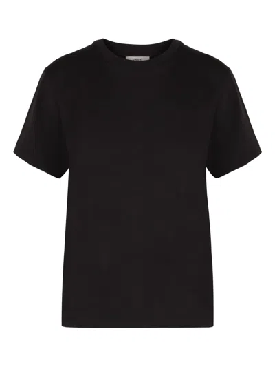 Vince T-shirt With Round Neck And Short Sleeves In Blue