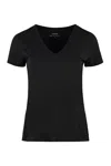 Vince Cotton T-shirt In Black