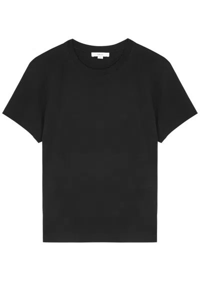 Vince Cotton T-shirt In Black
