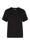 Vince T-shirt With Round Neck And Short Sleeves In Blue