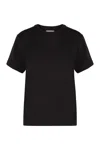 Vince T-shirt With Round Neck And Short Sleeves In Blue