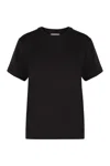 Vince T-shirt With Round Neck And Short Sleeves In Blue