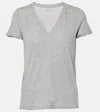 Vince Cotton T-shirt In Grey