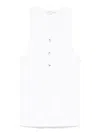 Vince Rib Pima Cotton Henley Tank