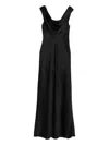 Vince Cowl-neck Maxi Dress In Black
