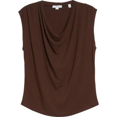 VINCE VINCE COWL NECK SLEEVELESS TOP