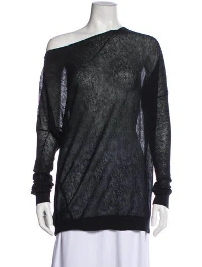 Pre-owned Vince Cowl Neck Sweater In Black