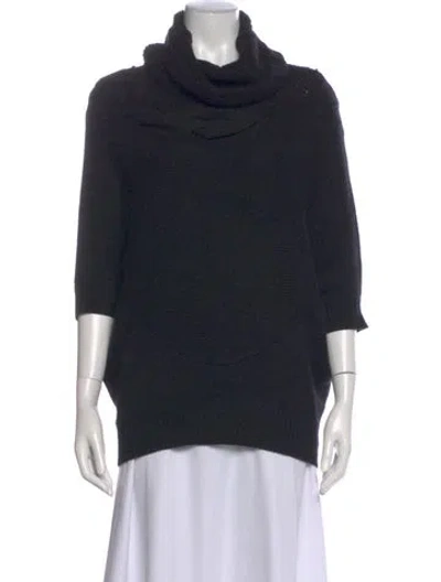 Pre-owned Vince Cowl Neck Sweater In Black