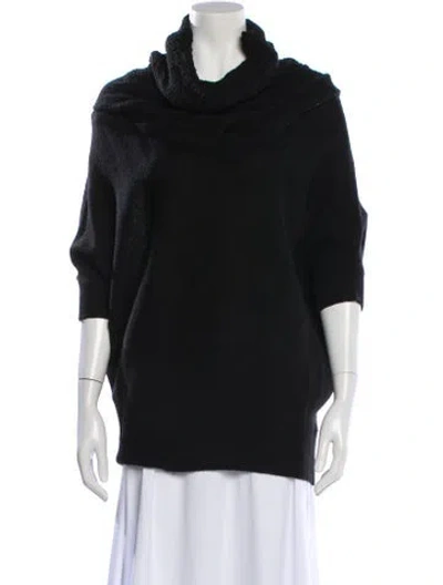Pre-owned Vince Cowl Neck Sweater In Black