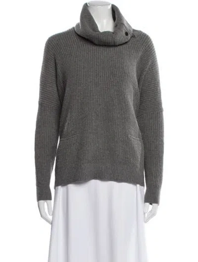 Pre-owned Vince Cowl Neck Sweater In Gray