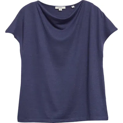 Vince Cowl Neck Top In Dark Peri