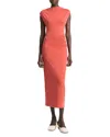 Vince Cowlneck Muscle Tee Dress In Pink