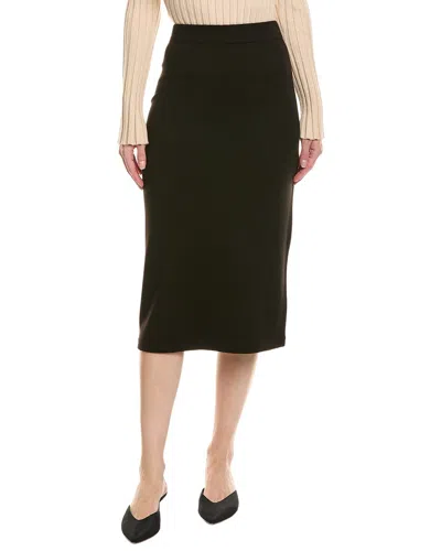 Vince Cozy Midi Skirt In Black