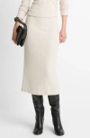 Vince Cozy Rib Skirt In Neutral