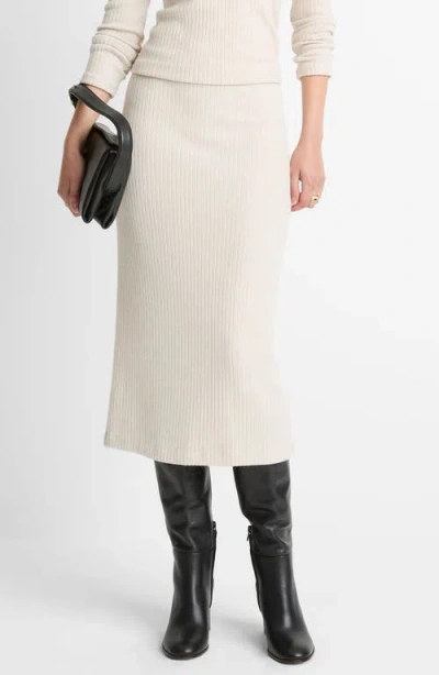 Vince Cozy Rib Skirt In Neutral