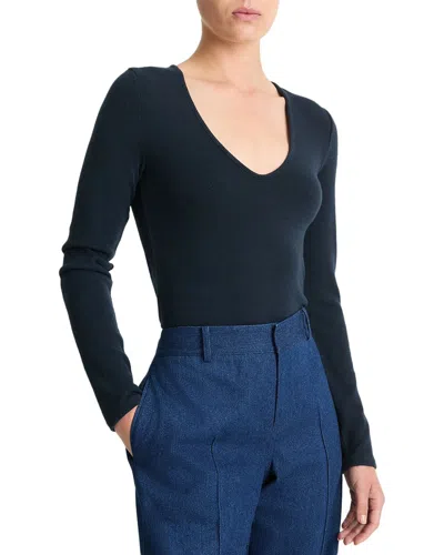 VINCE COZY V-NECK TOP