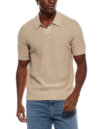 Vince Crafted Rib Johnny Shirt In Brown