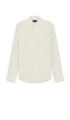 Vince Men's Crafton Striped Sport Shirt In 클래식 크림