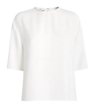 Vince Crepe Dolmain T-shirt In Navy