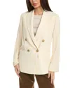 VINCE VINCE CREPE DOUBLE-BREASTED BLAZER